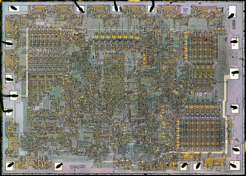 Intel 8008 processor die